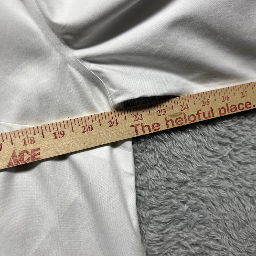 Chicos Top Womens 3 US XL White No Iron Crisp Button Up 3/4 Sleeve Tailored - Picture 11 of 13